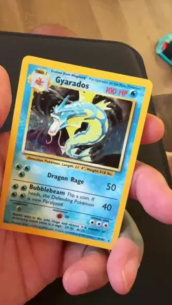 Pokemon Gyarados TCG Holo Card Base Set, Unlimited Rare, 6/102 LP Condition - Image 2