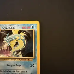 Pokemon Gyarados TCG Holo Card Base Set, Unlimited Rare, 6/102 LP Condition - Image 3