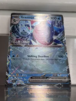 Pokemon TCG Stellar Crown Greninja EX Card 041/142 - STAMPED PROMO - Image 2