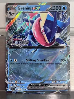 Pokemon TCG Stellar Crown Greninja EX Card 041/142 - STAMPED PROMO - Image 4