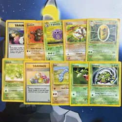 Pokemon TCG Vintage Old school Lot Of 10 Pokemon Cards - Image 1