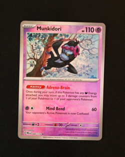 Pokemon Card - Munkidori 044/131 Master Ball Reverse Prismatic Evolutions - NM ? - Image 1