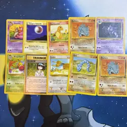 Pokemon TCG Vintage Old school Lot Of 10 Pokemon Cards - Image 1