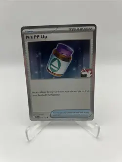 153/159 N's PP Up Cosmos Holo Pokemon TCG Prize Pack Series 7 Play Stamped - Image 1