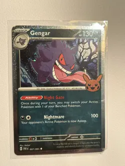 Pokemon TCG - Gengar 057/091 Trick Or Trade Stamped Cosmos Holo - NM/M - Image 1
