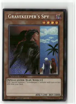 Yugioh Gravekeeper's Spy SBC2-ENF10 Prismatic Secret Rare 1st Ed NM - Image 1
