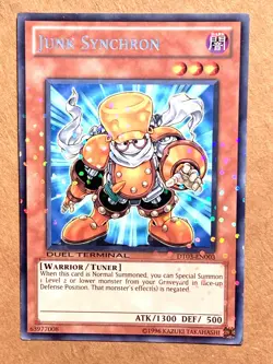 yugioh JUNK SYNCHRON DT03-EN003 Silver Rare Parallel Near Mint - Image 1