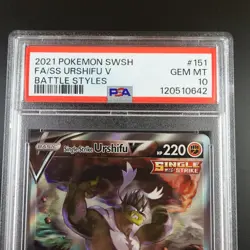 PSA 10 Single Strike Urshifu V 151/163 Battle Styles Full Art Pokemon Card - Image 2