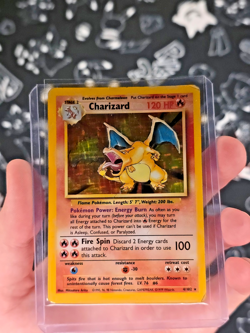 Pokemon TCG Charizard Base Set Holo Unlimited Rare Card 4/102 Heavily Played - Image 2