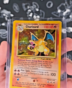 Pokemon TCG Charizard Base Set Holo Unlimited Rare Card 4/102 Heavily Played - Image 3