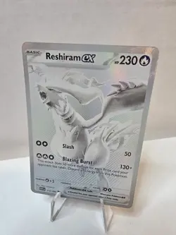 Pokemon Reshiram EX 173/086 White Flare Holo Card, Near Mint Condition, English - Image 1