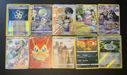 Pokemon TCG Cards - 10 Cards - Mixed lot with RARE cards - Image 1
