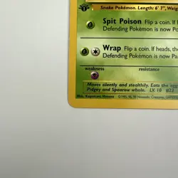 Pokemon - Ekans - 1st Edition - Non Holo - 46/62 - Fossil - Common Card - Image 5