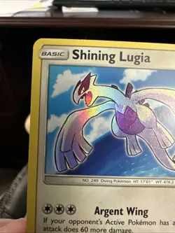 Pokemon TCG Shining Lugia SM82 Holo Rare Sun & Moon Promo Card - Image 2