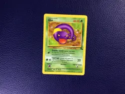 Abo / Ekans 46/62 French Fossil Pokemon Card Vintage Common LP - Image 1