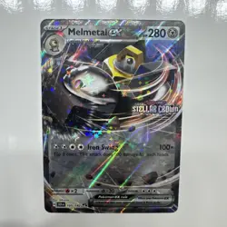 Melmetal ex 105/142 + Meltan 102/142 Stellar Crown Stamped Promo Card NM Pokemon - Image 2
