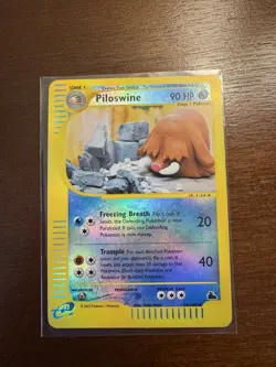 Pokemon TCG Skyridge Piloswine Reverse Holo Card 24/144 LP-MP - Image 2