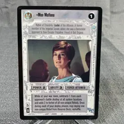 Mon Mothma - Endor - Star Wars CCG Customizeable Card Game SWCCG - Image 1
