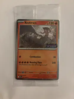 Reshiram 17/94 - Phantasmal Flames Stamped Promo - Sealed Pokemon Card - NM/M - Image 1