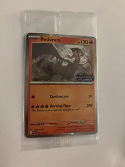 Reshiram 17/94 - Phantasmal Flames Stamped Promo - Sealed Pokemon Card - NM/M - Image 2