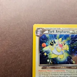 Dark Ampharos 1/105 Pokemon Neo Destiny Holo Rare Card - LP - Image 2