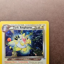 Dark Ampharos 1/105 Pokemon Neo Destiny Holo Rare Card - LP - Image 3