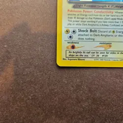 Dark Ampharos 1/105 Pokemon Neo Destiny Holo Rare Card - LP - Image 4