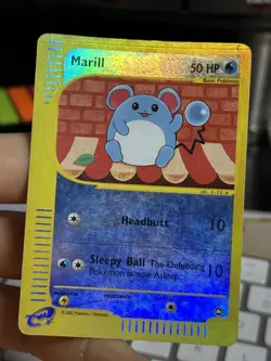 Marill 53/147 2002 Reverse Holo Pokemon Card TCG - Image 4