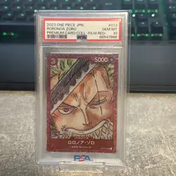 PSA10 ONE PIECE Card Game FILM RED Roronoa Zoro ST01-013 Japanese - Image 1