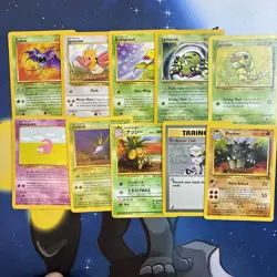 Pokemon TCG Vintage Old school Lot Of 10 Pokemon Cards - Image 1
