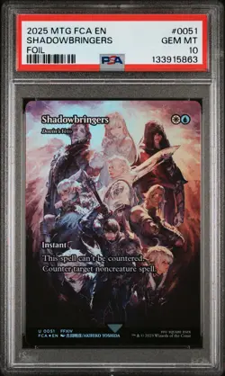 2025 MTG FINAL FANTASY THROUGH THE AGES FOIL #0051 SHADOWBRINGERS PSA 10 - Image 1