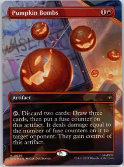 Pumpkin Bombs (Borderless) Foil Marvel's Spider-Man: Eternal-Legal #26 NM - Image 1