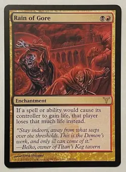 Rain of Gore - Dissension MTG Magic the Gathering - Image 1