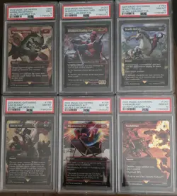2025 Magic The Gathering Secret Lair Deadpool Foil Set PSA 10 READ!! - Image 1