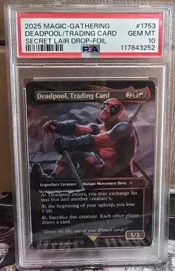 2025 Magic The Gathering Secret Lair Deadpool Foil Set PSA 10 READ!! - Image 4