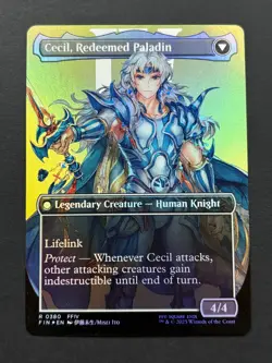 MTG Final Fantasy - Cecil, Redeemed Paladin / Dark Knight Borderless Foil - Image 1
