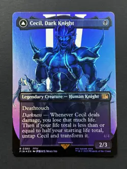 MTG Final Fantasy - Cecil, Redeemed Paladin / Dark Knight Borderless Foil - Image 2