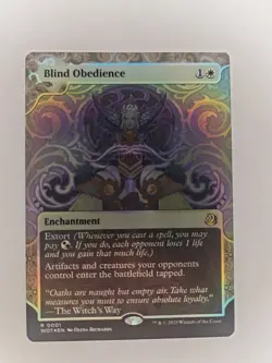 Blind Obedience Wilds of Eldraine: Enchanting Tales Foil - Image 1