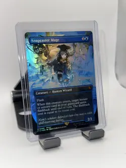 MTG, Snapcaster Mage (Borderless) 469 (Chocobo Track Foil): Final Fantasy - Image 1