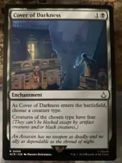 MTG TCG Assassins Creed Cover of Darkness 0089 Regular Rare - Image 1
