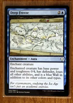 4 blue creature enchants Altered Art Hand Painted MTG Magic the Gathering Anime - Image 2