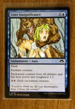 4 blue creature enchants Altered Art Hand Painted MTG Magic the Gathering Anime - Image 4