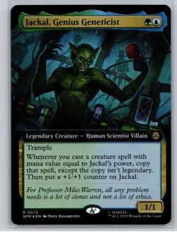 Magic: The Gathering - Spider-Man - Jackal, Genius Geneticist Extended Art Foil - Image 1