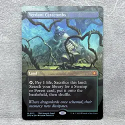 MTG Verdant Catacombs (Borderless) - Special Guests (SPG) #113 Foil NM Magic - Image 1