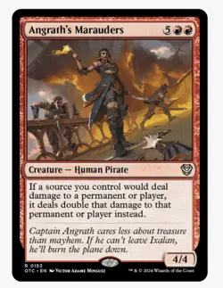 Angrath's Marauders | Outlaws Commander OTC |EDH Staple |Damage Doubler |Rare NM - Image 1