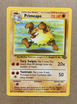 Primeape 43/64 Jungle Set - Uncommon Pokemon Card - NM/Mint - Image 1