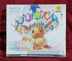 Pokemon Scarlett & Violet Prismatic Evolutions Elite Trainer Box Factory Sealed - Image 1