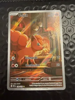 Pokemon 2025 Mega Evolution Vulpix #138/132 Illustration Rare NM - Image 1