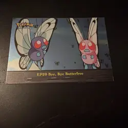 Topps Pokemon EP20 Bye Bye Butterfree Rainbow Foil Blue Label LP - Image 1