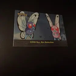 Topps Pokemon EP20 Bye Bye Butterfree Rainbow Foil Blue Label LP - Image 2